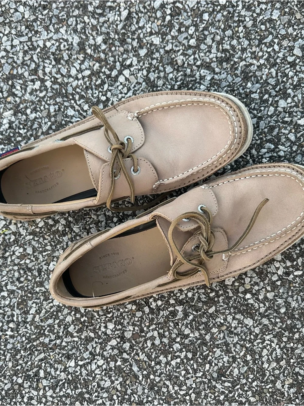 Sebago Men’s Tan Leather Boat Shoes Size 10.5